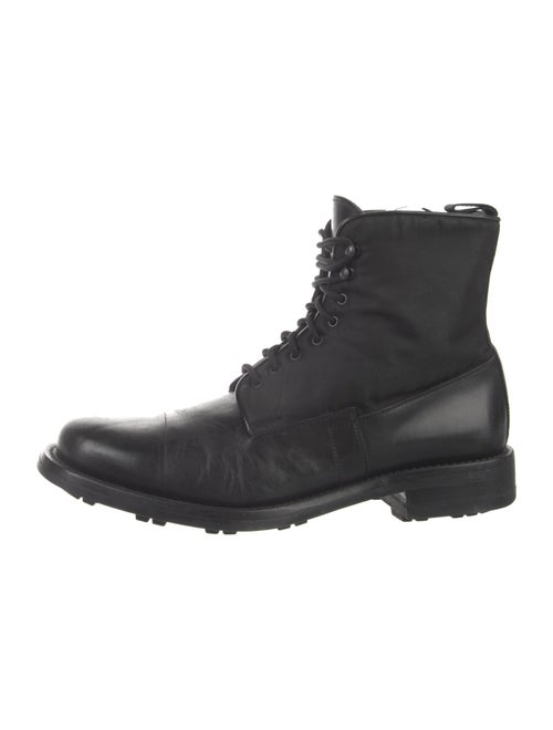 Prada Leather Combat Boots