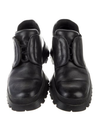 Prada Leather Hiking Boots