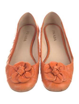 Prada Leather Ballet Flats