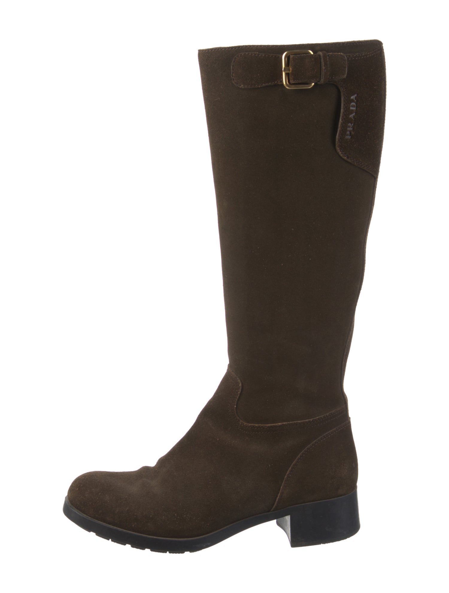 Prada Sport Suede Riding Boots