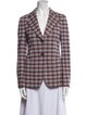Prada 2017 Plaid Print Blazer