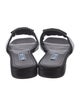 Prada Satin Crystal Embellishments Slides