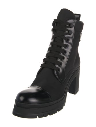 Prada Nylon Combat Boots
