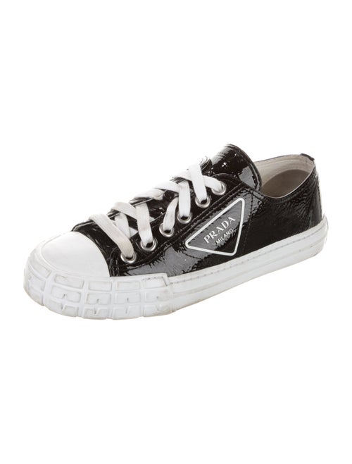 Prada Patent Leather Printed Sneakers