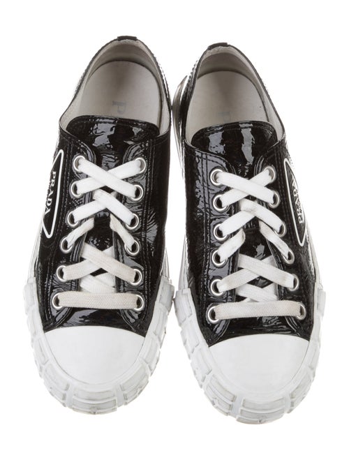 Prada Patent Leather Printed Sneakers