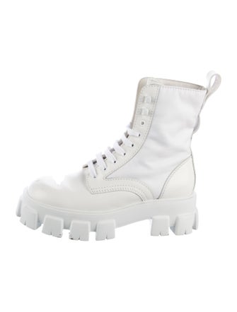 Prada Leather Combat Boots