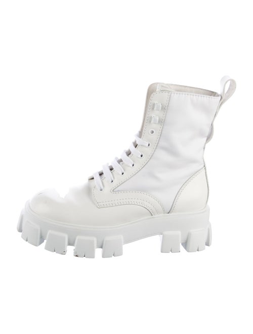 Prada Leather Combat Boots
