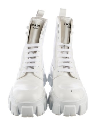 Prada Leather Combat Boots