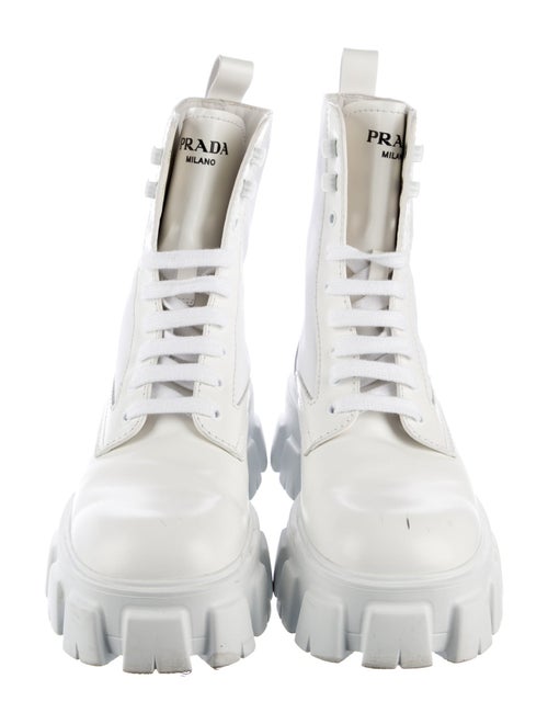 Prada Leather Combat Boots