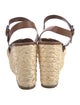 Prada Straw Braided Accents Espadrilles