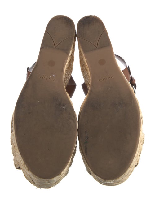 Prada Straw Braided Accents Espadrilles