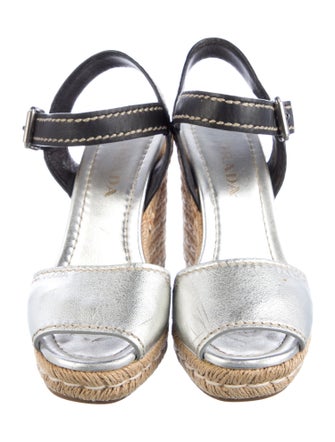 Prada Leather Espadrilles