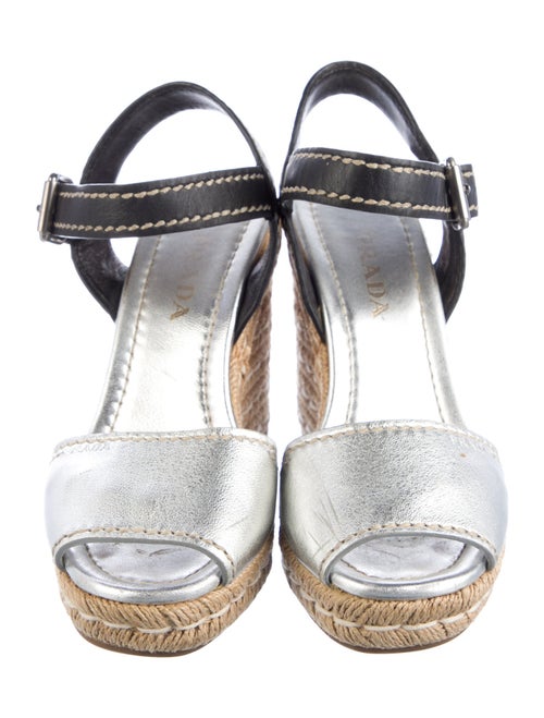 Prada Leather Espadrilles