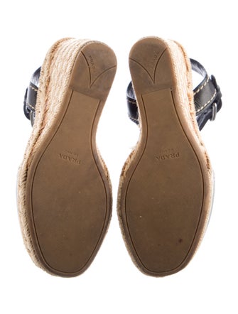 Prada Leather Espadrilles