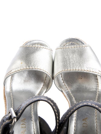 Prada Leather Espadrilles