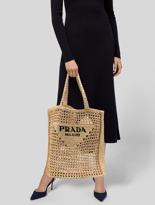 Prada Raffia Grass Tote