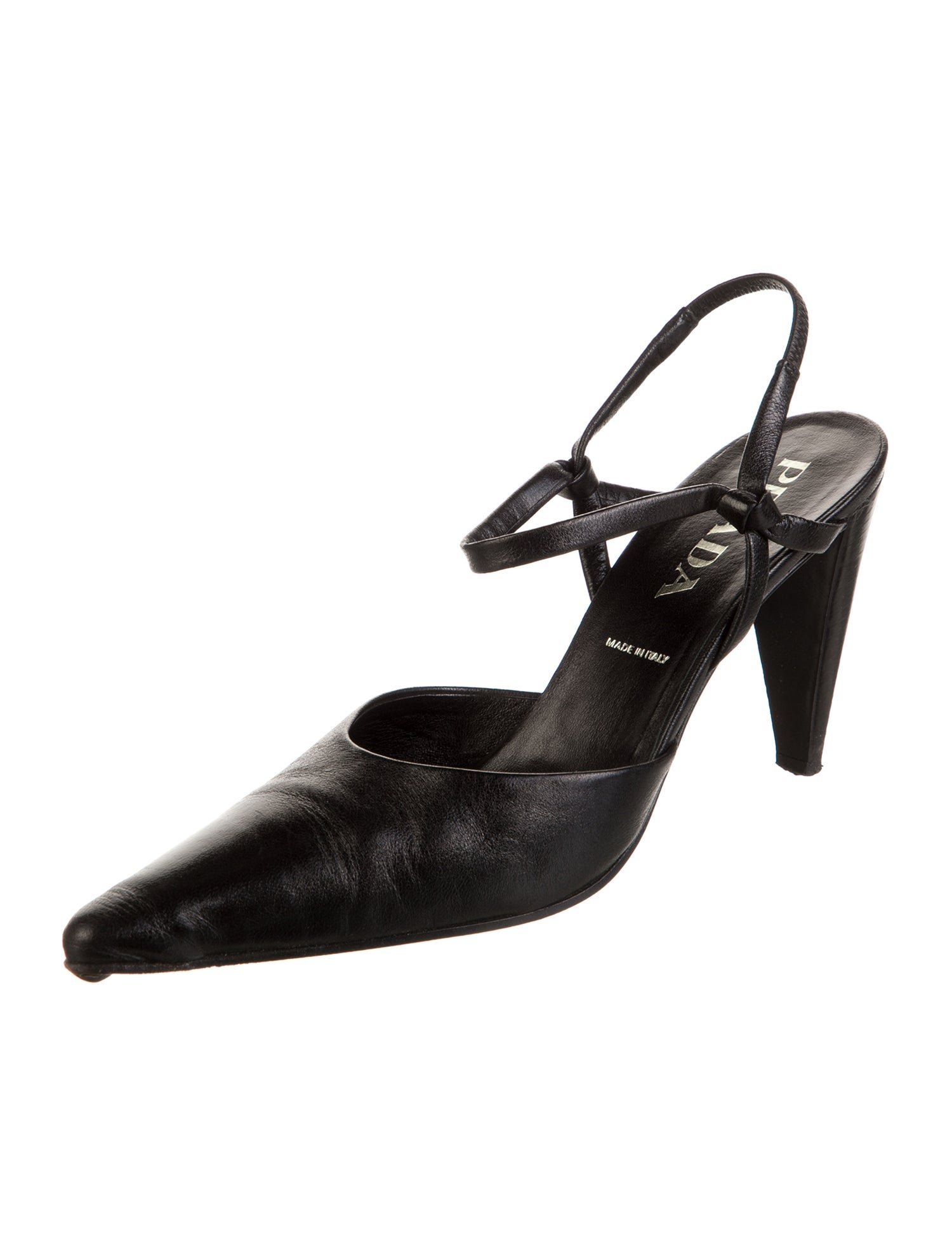 Prada Leather Slingback Pumps