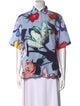 Prada 2019 Floral Print Button-Up Top