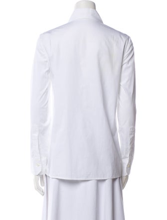 Prada 2019 Long Sleeve Button-Up Top