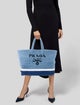Prada Raffia Grass Tote Large