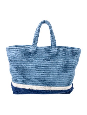 Prada Raffia Grass Tote Large