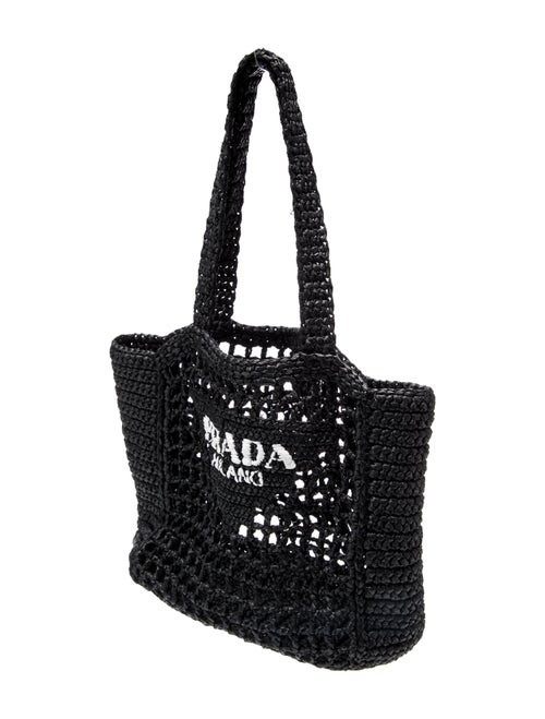 Prada Raffia Grass Tote Small