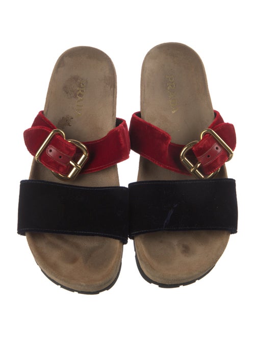 Prada Velvet Slides