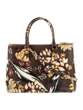 Prada Saffiano Lux Leather Galleria Double Zip Large