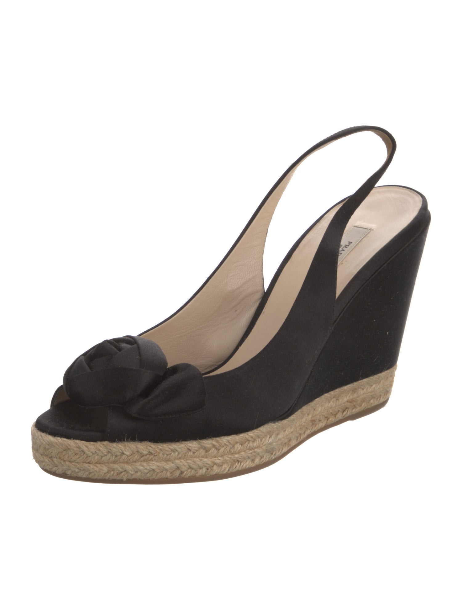 Prada Satin Slingback Pumps