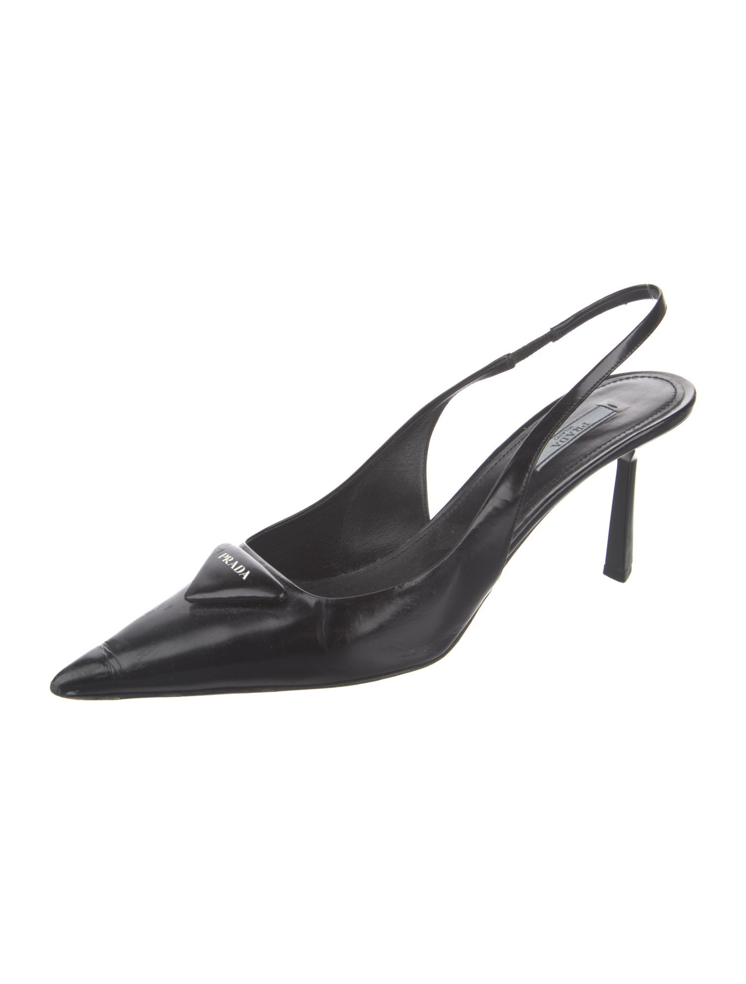 Prada Leather Slingback Pumps