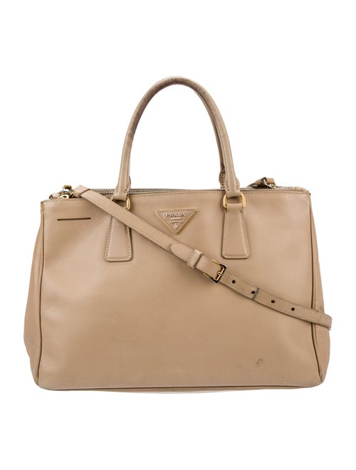 Prada Saffiano Leather Galleria Double Zip Small