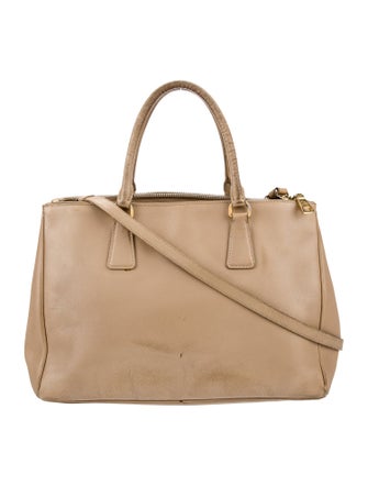 Prada Saffiano Leather Galleria Double Zip Small