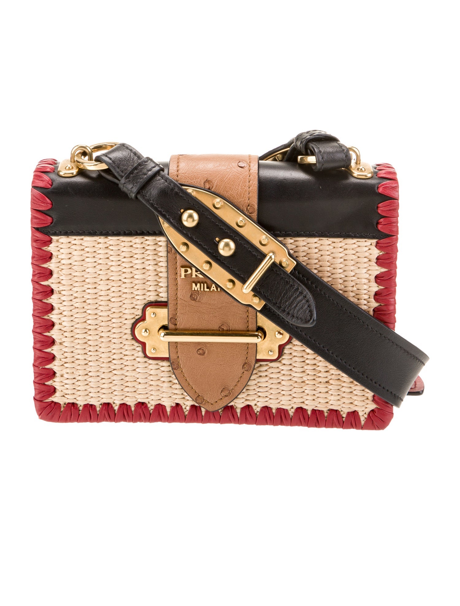 Prada City Calf Leather Cahier