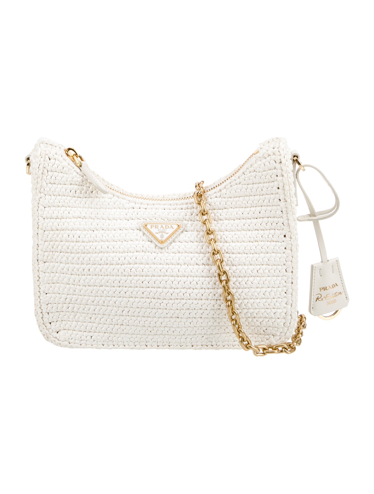 Prada Enameled Metal Triangle Re-Edition 2005