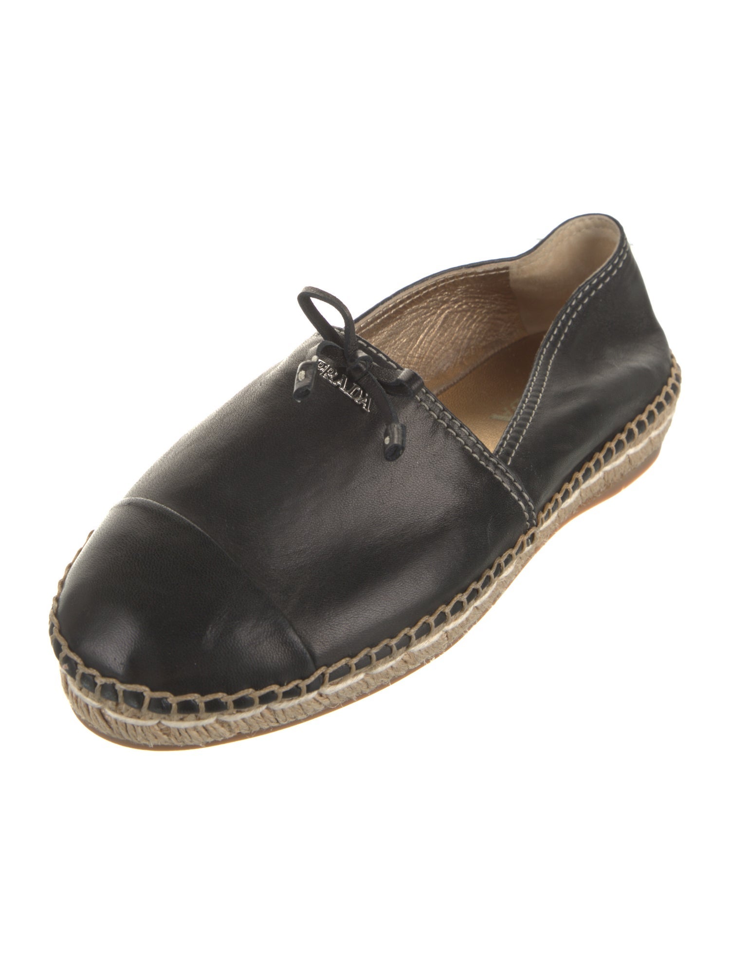 Prada Leather Espadrilles