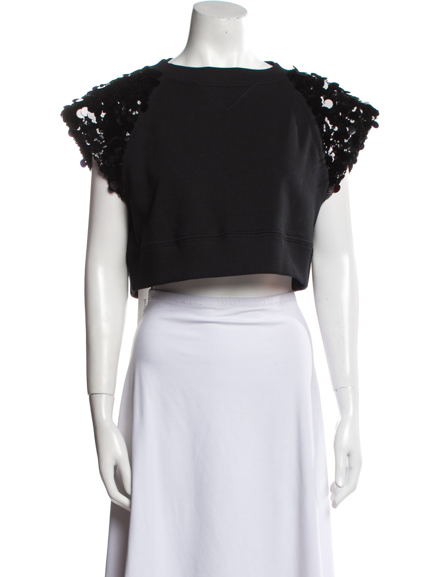 Prada 2021 Bateau Neckline Crop Top