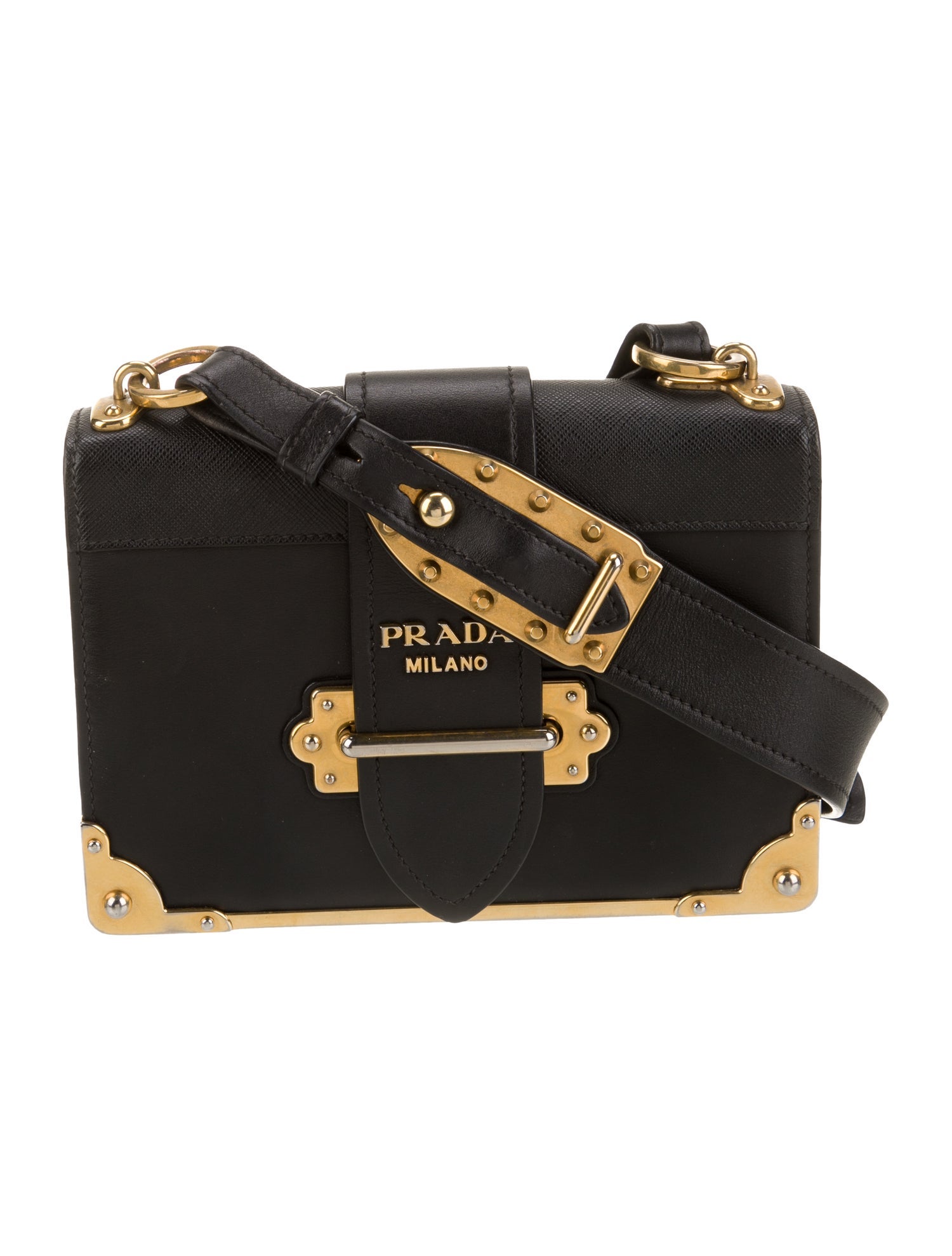 Prada City Calf Leather Cahier Large