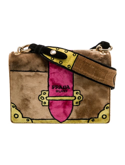Prada Velvet Shoulder Bag Small