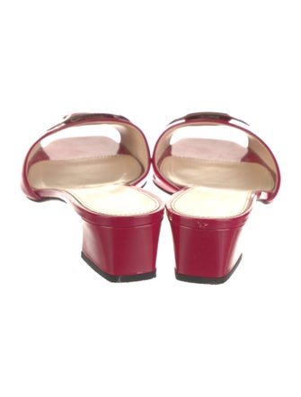 Prada Patent Leather Slides