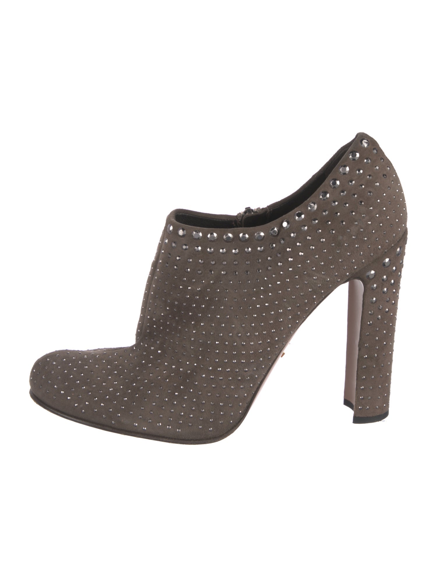 Prada Suede Printed Boots