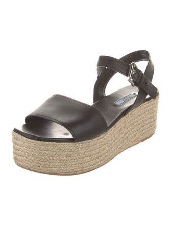 Prada Leather Espadrilles