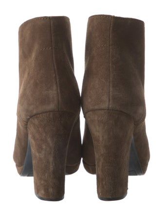 Prada Suede Lace-Up Boots