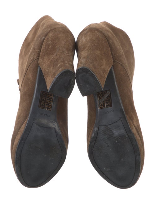 Prada Suede Lace-Up Boots