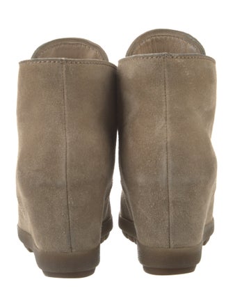 Prada Suede Lace-Up Boots
