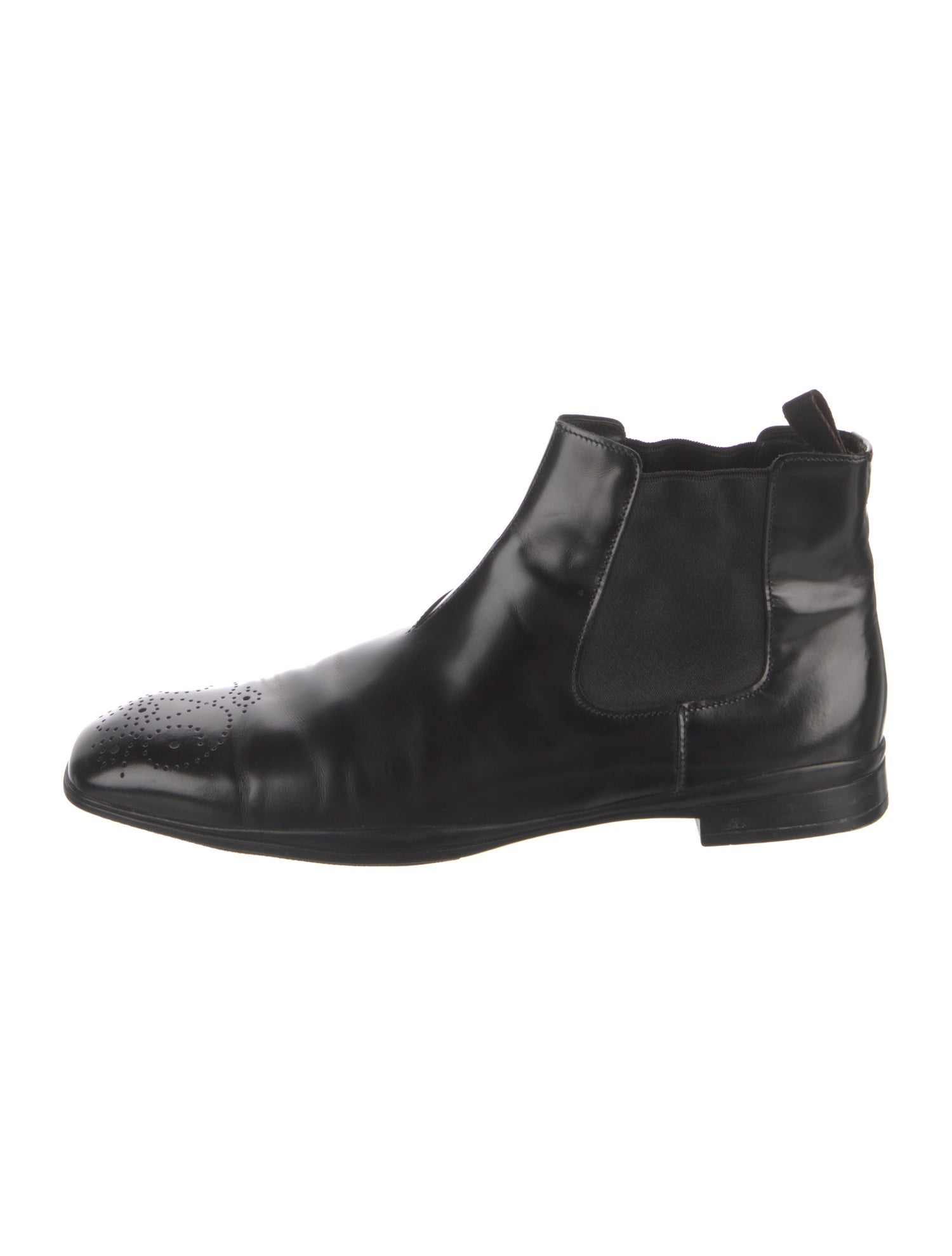 Prada Leather Chelsea Boots