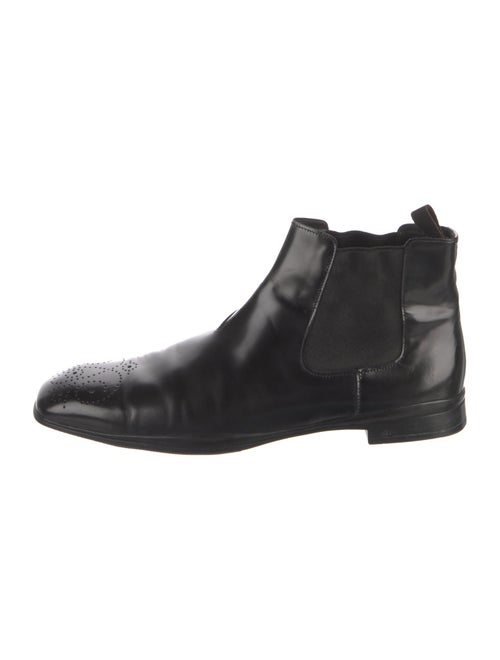 Prada Leather Chelsea Boots