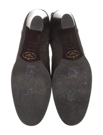 Prada Suede Embroidered Accent Sock Boots