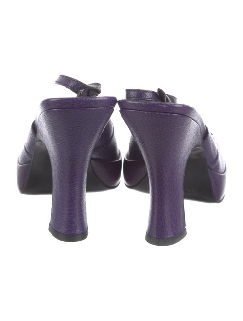 Prada Leather Slingback Sandals