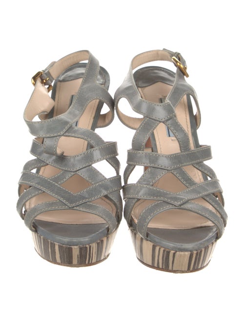 Prada Leather Slingback Sandals