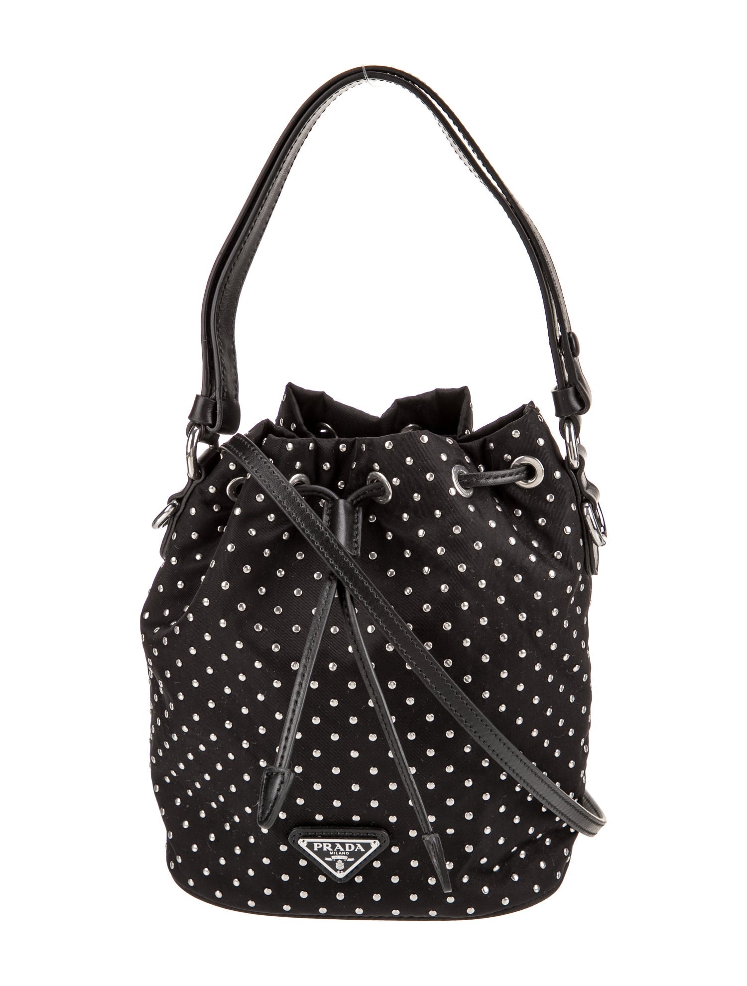 Prada Tessuto Nylon Re-Nylon Studded